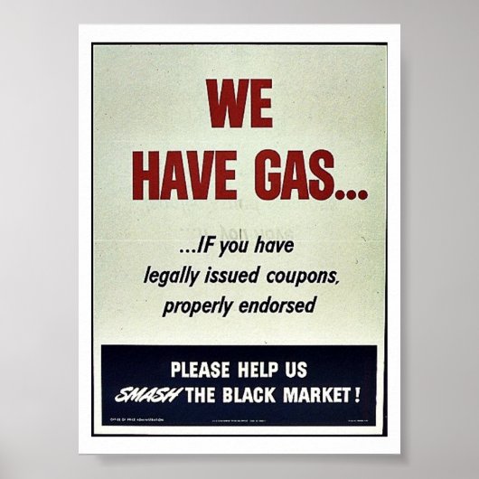 Poster Nous avons du gaz (Devant)