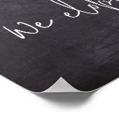 Poster Nous Avons Elopé Script Chalkboard Elopement Faire (Coin)