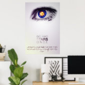Poster Nous Avons Eu Des Étoiles Une Fois (Affiche Signée (Bureau à domicile)
