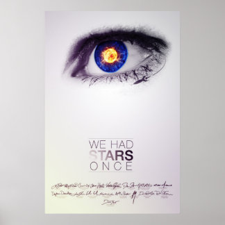 Poster Nous Avons Eu Des Étoiles Une Fois (Affiche Signée