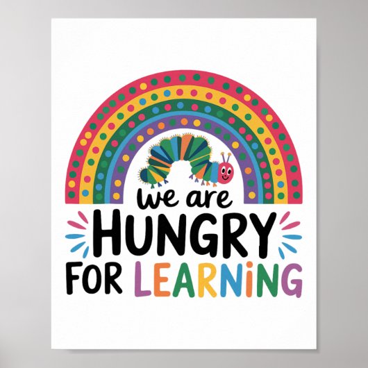 Poster Nous avons faim d'apprendre Drôle Professeur Retou (Devant)
