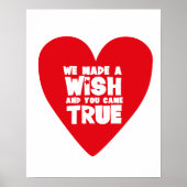 Poster NOUS AVONS FAIT UNE Pépinière SOUHAITÉE (Devant)