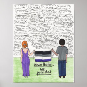 Poster Nous avons persisté (Asexuel) 11x14