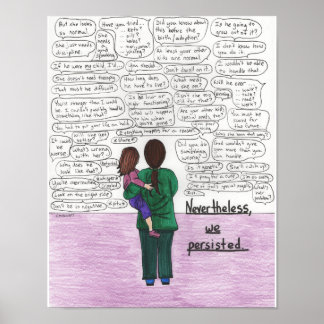 Poster Nous avons persisté (Parents d'enfants handicapés)