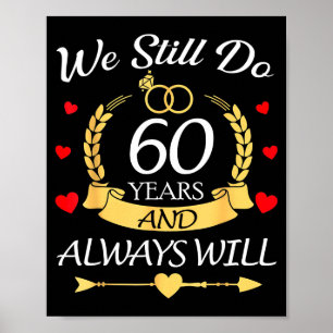 Poster Nous célébrerons encore 60 ans de couples d'annive