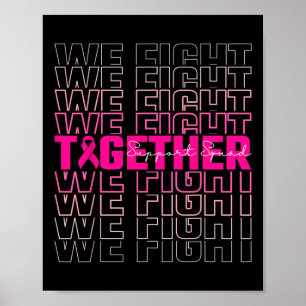 Poster Nous combattons ensemble Soutien à la sensibilisat