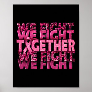 Poster Nous combattons ensemble Soutien à la sensibilisat