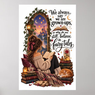 Poster Nous croyons encore aux contes de fées Bookish