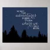 Poster Nous Devons Faire Des Aventures (Devant)