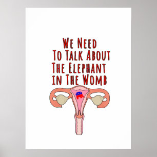 Poster Nous devons parler de l'éléphant dans le ventre