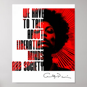 Poster Nous Devons Parler De Libérer L'Esprit Et La Socié