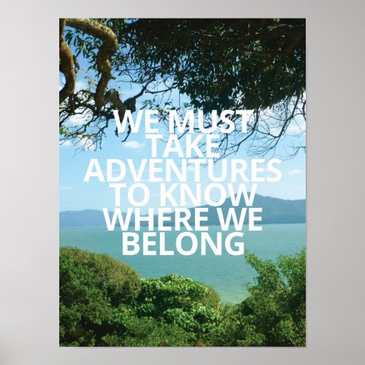 Poster Nous Devons Prendre Des Aventures (Devant)