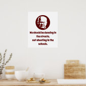 Poster Nous devrions danser dans les rues - Sagesse (Cuisine)