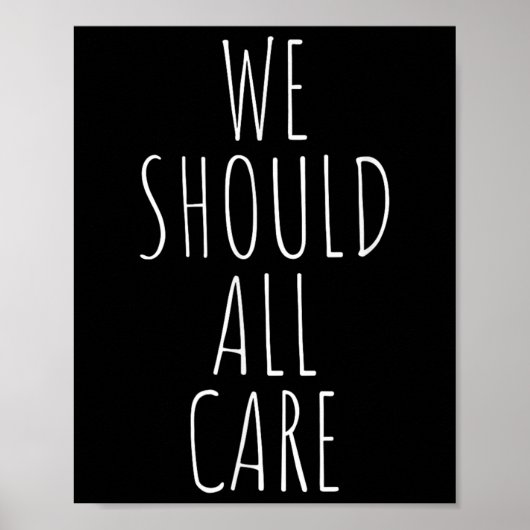 Poster Nous Devrions Tous Nous Intéresser, Abolir La Glac (Devant)