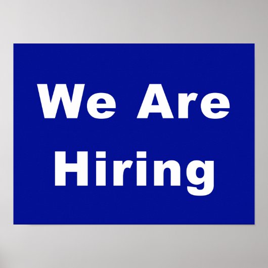 Poster Nous embauchons des fenêtres d'entreprise publicit (Devant)