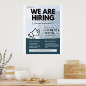 Poster Nous embauchons un prospectus, un emploi vacant, u (Cuisine)