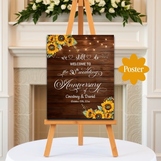 Poster Nous Faisons Encore 30ème Anniversaire Mariage Lum