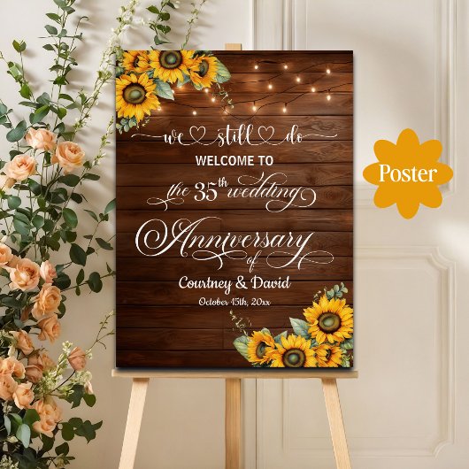 Poster Nous Faisons Encore 35ème Anniversaire Mariage Lum