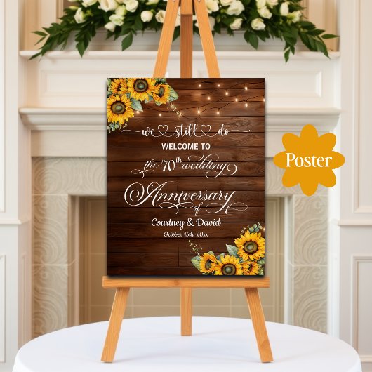 Poster Nous Faisons Encore 70ème Anniversaire Mariage Lum