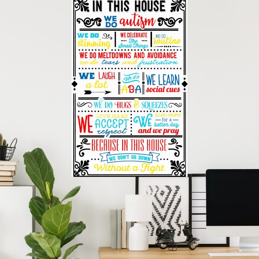 Poster Nous faisons l'autisme (Bureau à domicile)