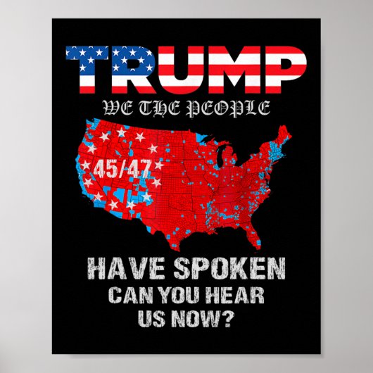 Poster Nous, Le Peuple, Avons Parlé De La Carte Des Élect (Devant)
