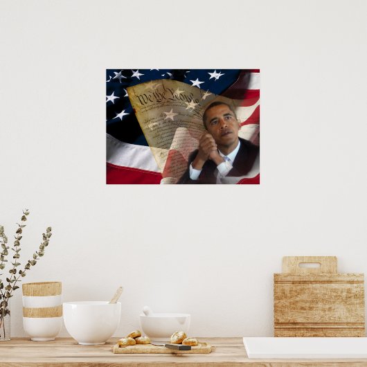 Poster Nous le Peuple...Barack Obama & la Constitution (Cuisine)