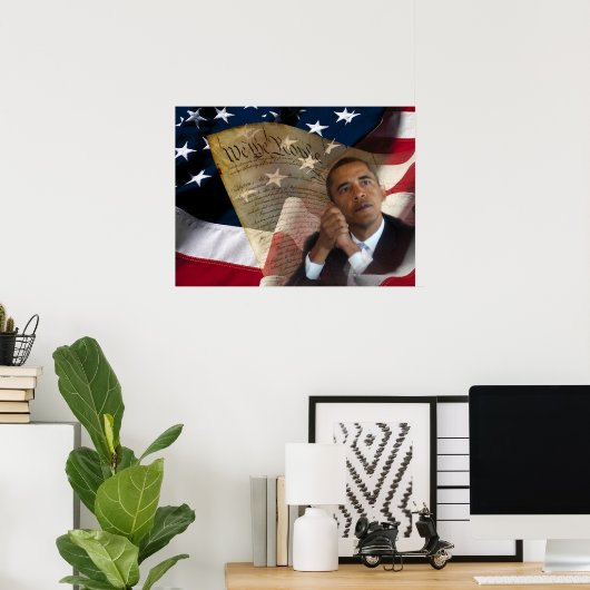 Poster Nous le Peuple...Barack Obama & la Constitution (Bureau à domicile)