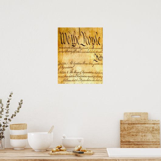 Poster Nous le peuple - Constitution (Cuisine)