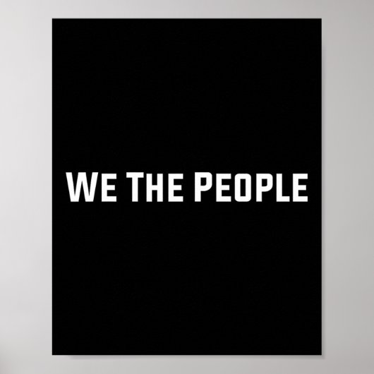 Poster Nous Le Peuple Constitution États-Unis Trump Pro (Devant)