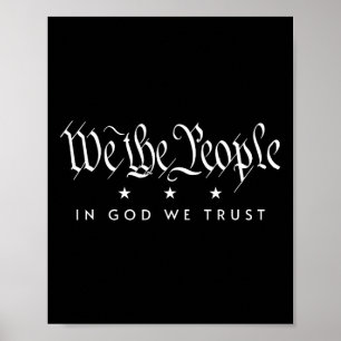 Poster Nous Le Peuple En Dieu Nous Faisons Confiance Au P