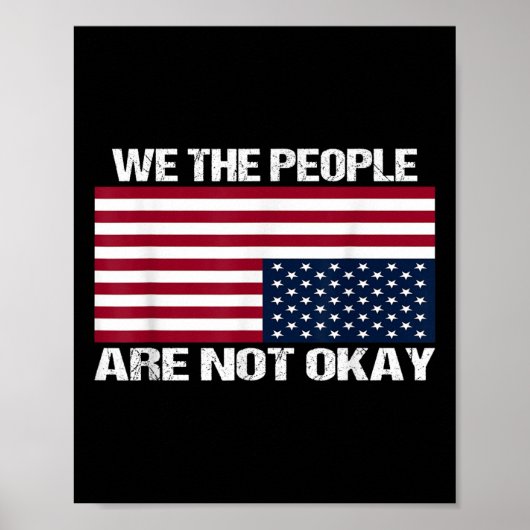 Poster Nous, Le Peuple, Nous N'Avons Pas Le Drapeau Améri (Devant)