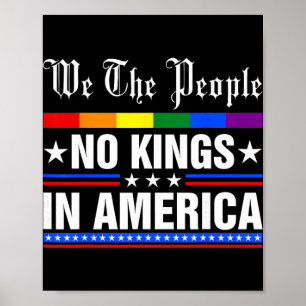 Poster Nous Le Peuple Pas De Rois En Amérique Anti-trump