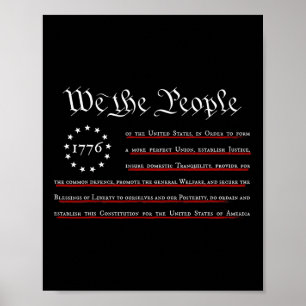 Poster Nous Le Peuple Préambule à Notre Constitution 4 Ju
