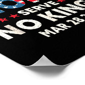 Poster Nous le peuple servons les rois 28 mars 2026 jour (Coin)