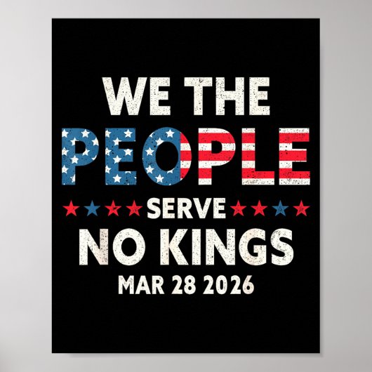 Poster Nous le peuple servons les rois 28 mars 2026 jour (Devant)