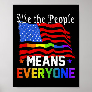 Poster Nous Le Peuple Signifie Tout Le Monde Constitution