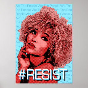 Poster Nous les personnes RÉSISTONS à l'art