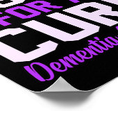 Poster Nous luttons pour un traitement de la démence Sens (Coin)