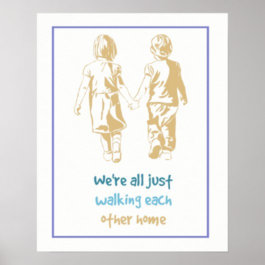 Poster Nous marchons tous juste entre nous (Devant)