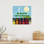Poster Nous méritons un New Deal vert (Cuisine)