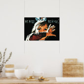 Poster "Nous n'avons pas besoin de guerre" Propagande rus (Cuisine)