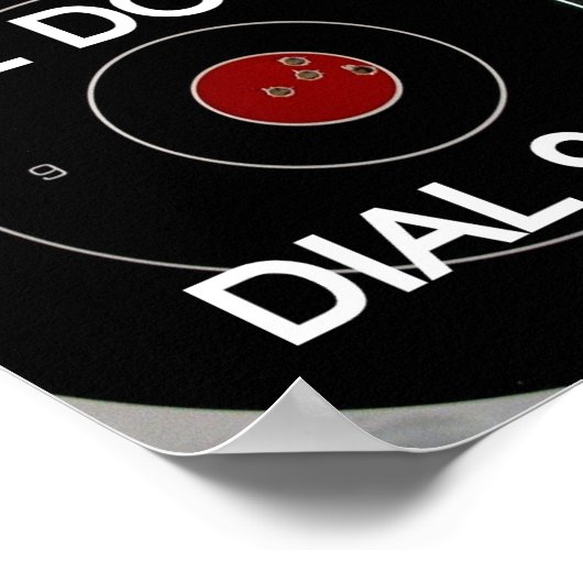 POSTER NOUS NE COMPOSONS PAS LA CIBLE 911 (Coin)