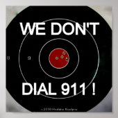 POSTER NOUS NE COMPOSONS PAS LA CIBLE 911 (Devant)