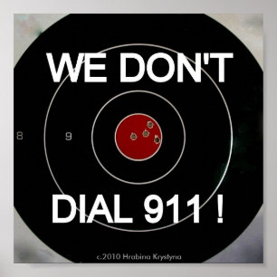 POSTER NOUS NE COMPOSONS PAS LA CIBLE 911