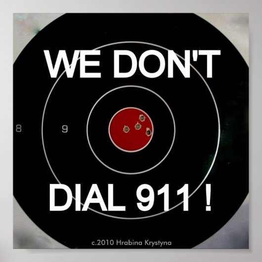 POSTER NOUS NE COMPOSONS PAS LA CIBLE 911 (Devant)
