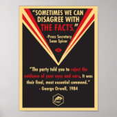 Poster Nous Ne Devons Pas Nous Opposer Aux Faits (Devant)