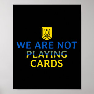 Poster Nous Ne Jouons Pas De Cartes Trump Zelensky Soutie