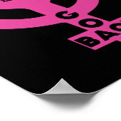 Poster Nous ne retournerons pas Pro Choice Feminist for W (Coin)