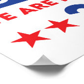 Poster Nous Ne Retournons Pas Kamala Harris Pour Présiden (Coin)