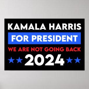 Poster Nous Ne Retournons Pas Kamala Harris Pour Présiden